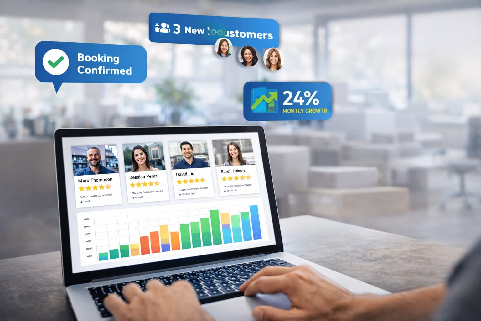 Let customers book detailing services without calls or back-and-forth messages.