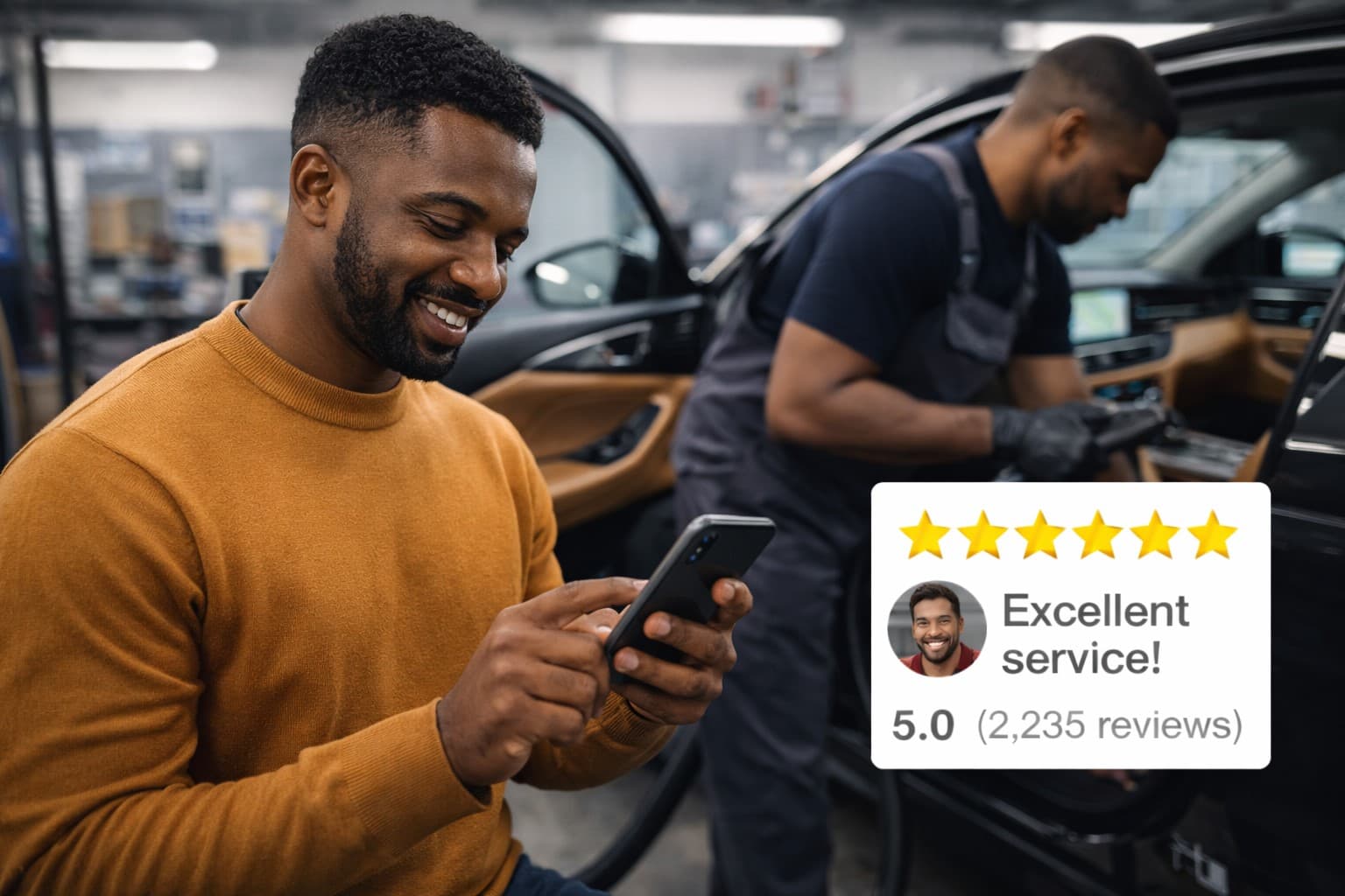 Automated reminders for ceramic coating and detailing jobs.