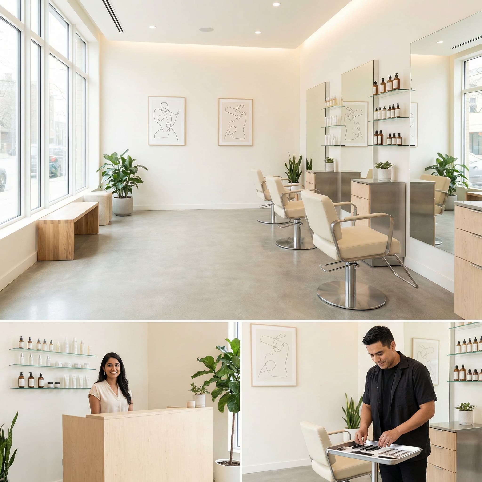 Give clients a clean salon booking system they can use anytime.