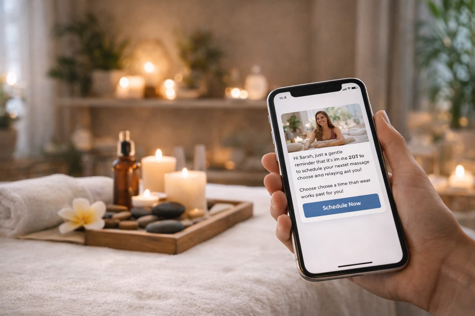 Reduce massage appointment no-shows with automatic reminders.